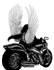 An Angel on a Harley